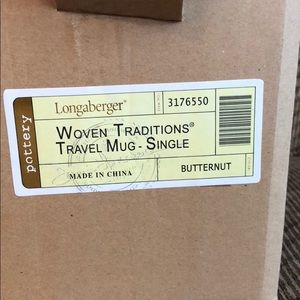 💯 Longaberger travel mug (butternut)
